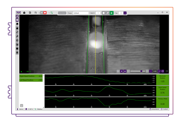 Seam Tracker AI - Xiris WeldStudio Tracker